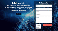 Desktop Screenshot of delhiescorts.in