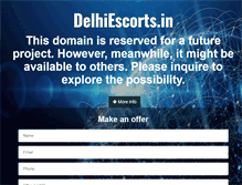 Tablet Screenshot of delhiescorts.in